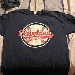 Cleveland Baseball Mens Navy T-Shirt